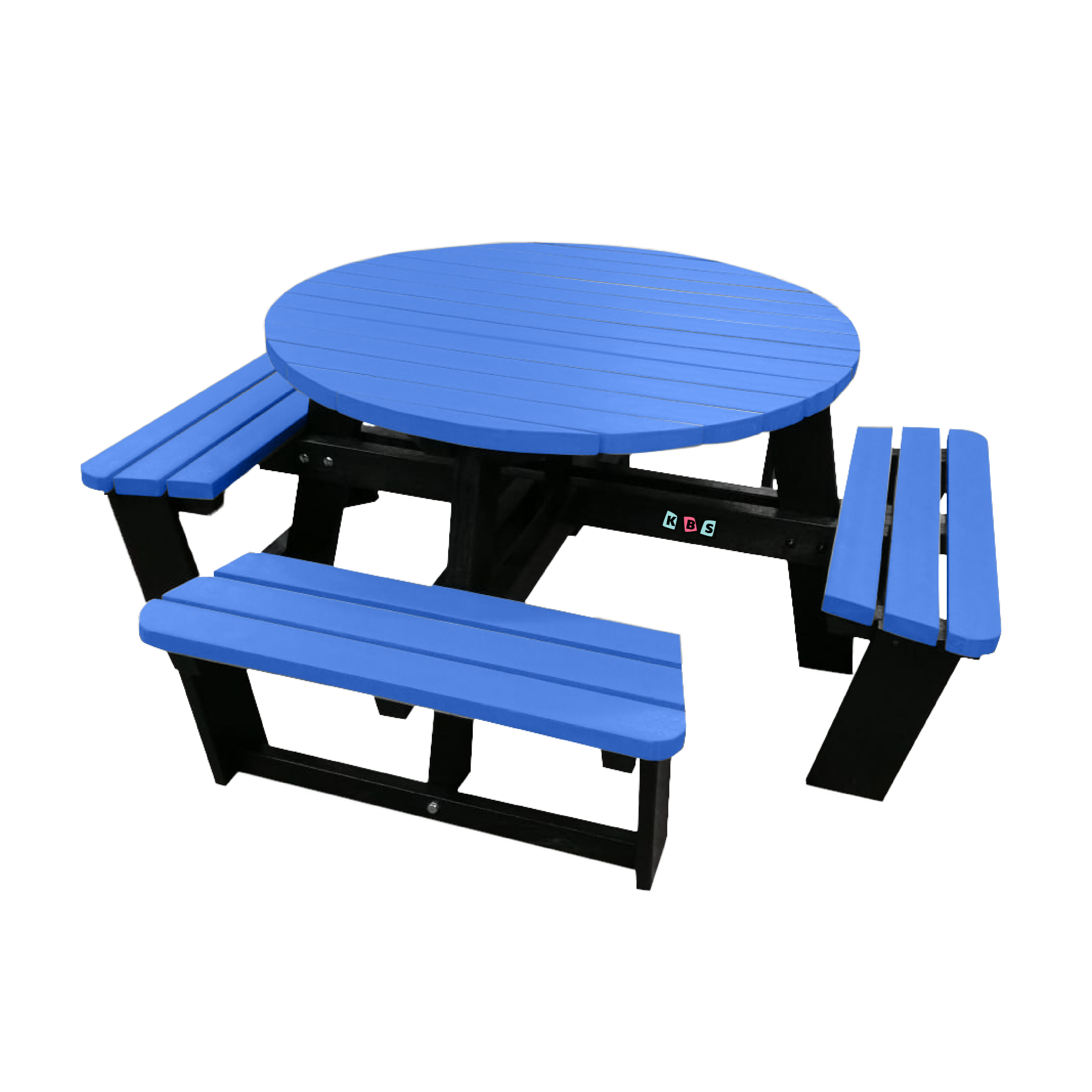 Round Picnic Table Blue-01