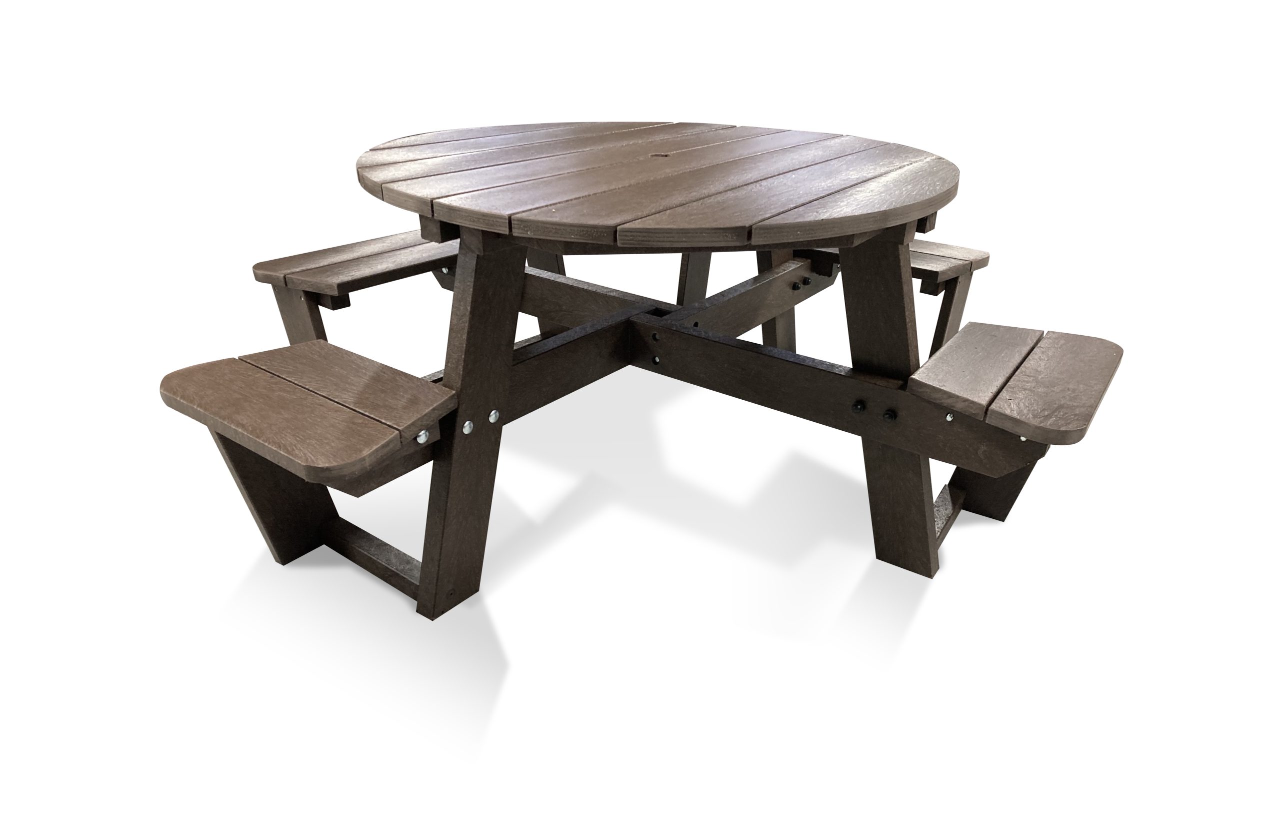 Round Picnic Table 1820mm (8 Seater) in BLACK KBS Depot