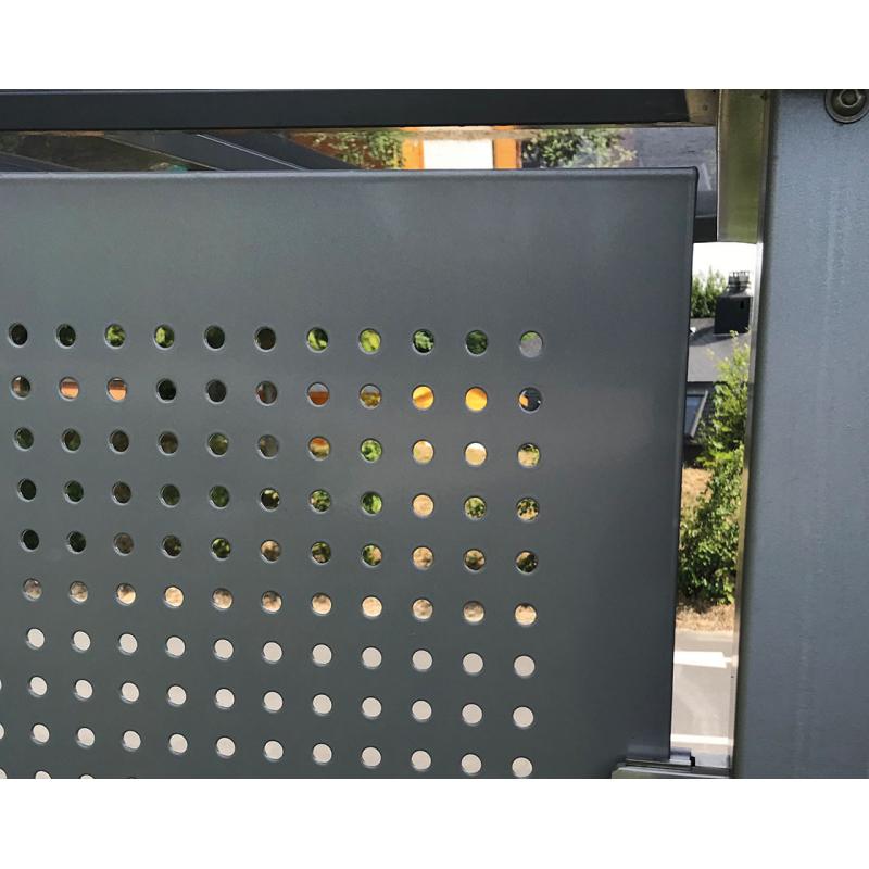 Con all steel bus shelter panel