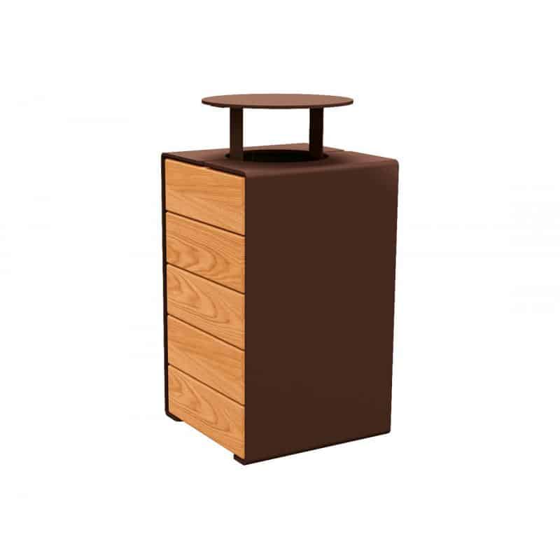 Kube bin lid L-O Brown