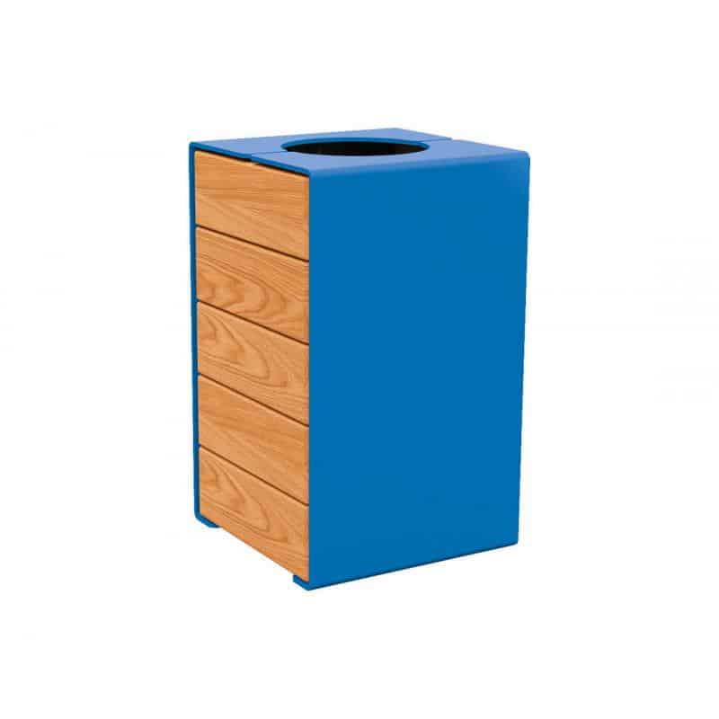 Kube bin no lid L-O Blue