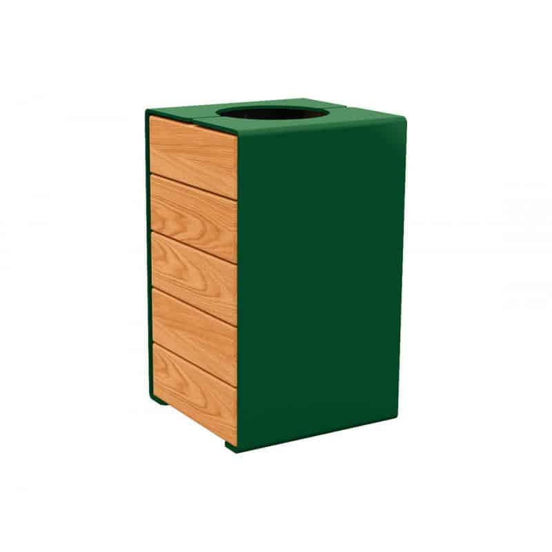 Kube bin no lid L-O Green