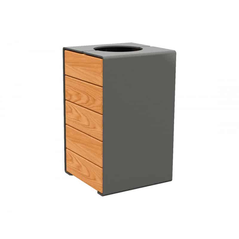 Kube bin no lid L-O Procity Grey