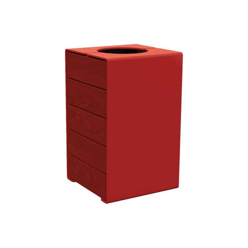 Kube bin no lid Mah Red 3004