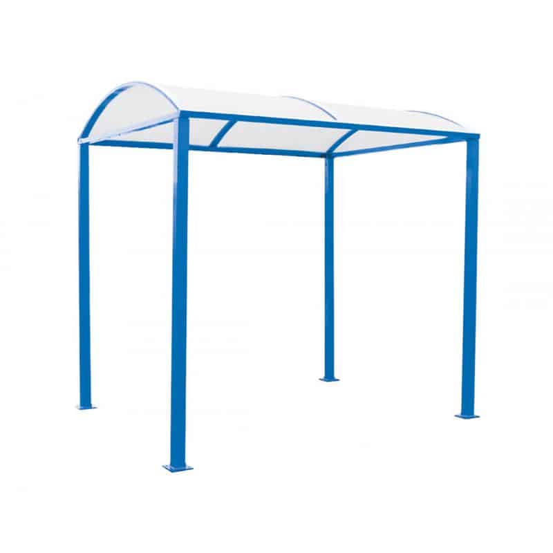 M Barrel Roof basic shelter polycarbonate panels blue