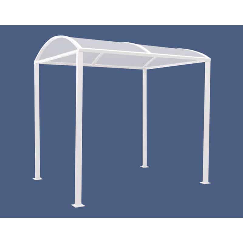 M Barrel Roof basic shelter polycarbonate panels white