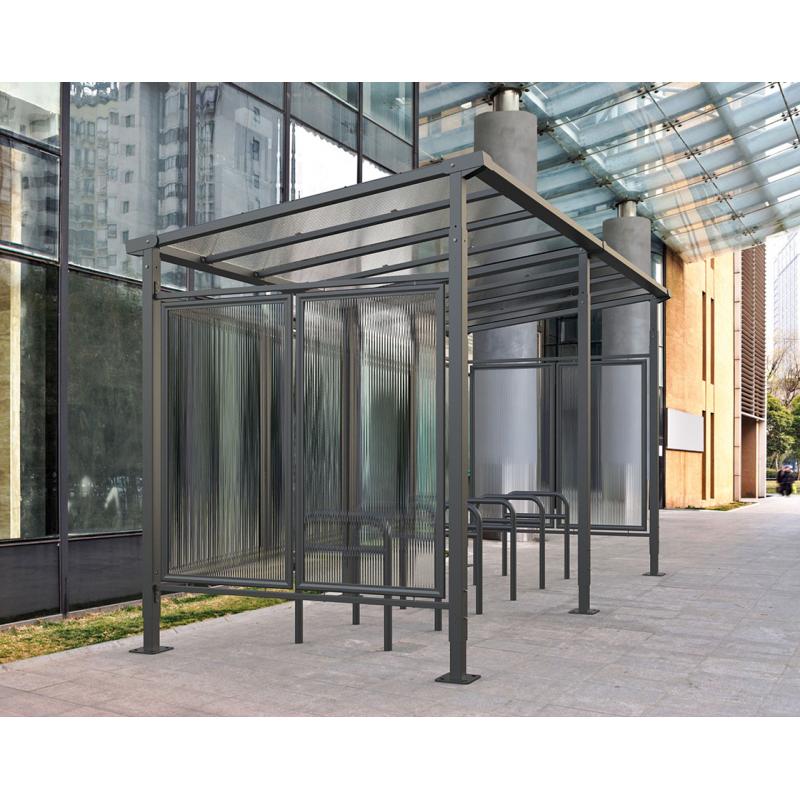 Milan bike shelter with extensions