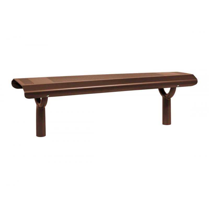 Oslo steel benches brown