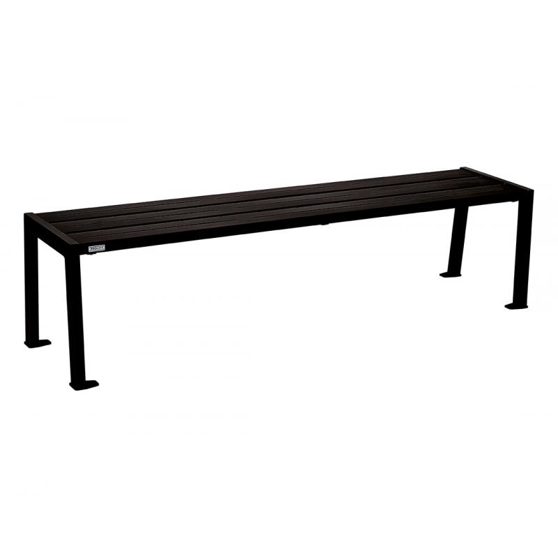 Silaos®steel bench Black