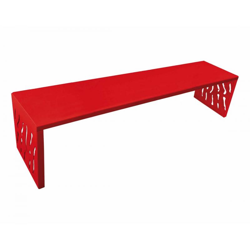 Venice Steel Bench red 3020