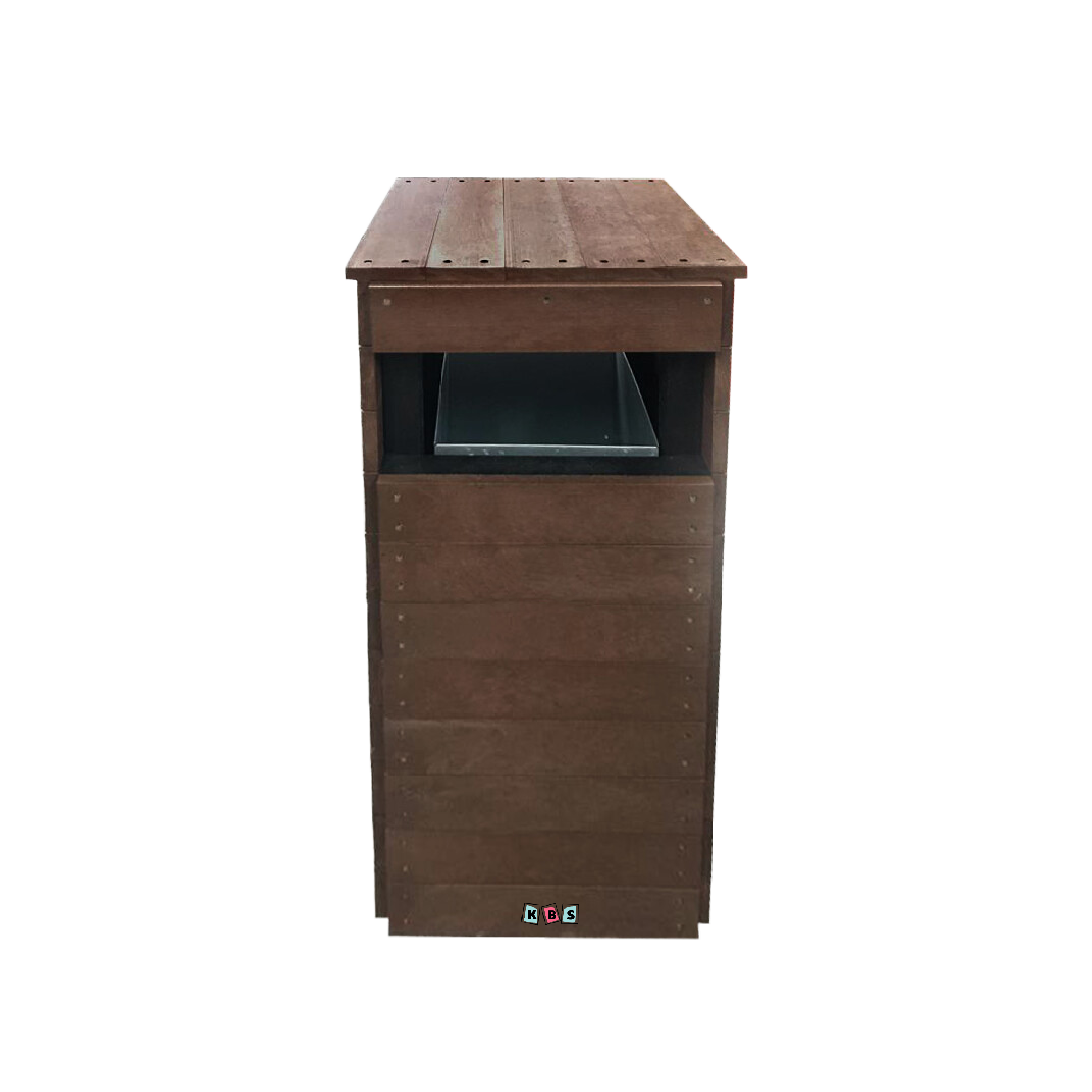 brown recycled bin