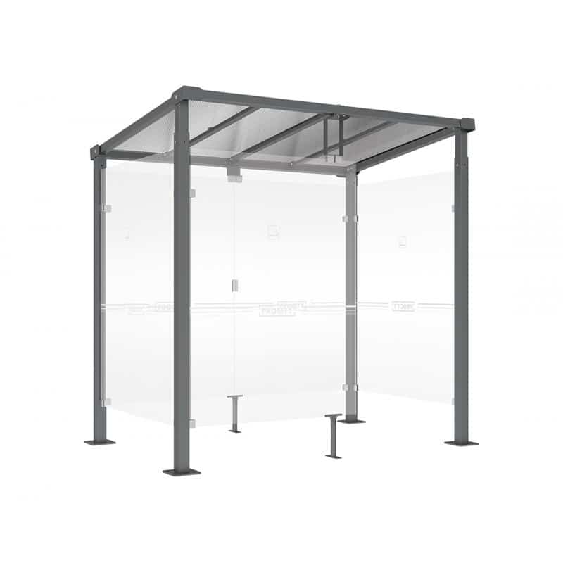 milan smoking shelter anthracite