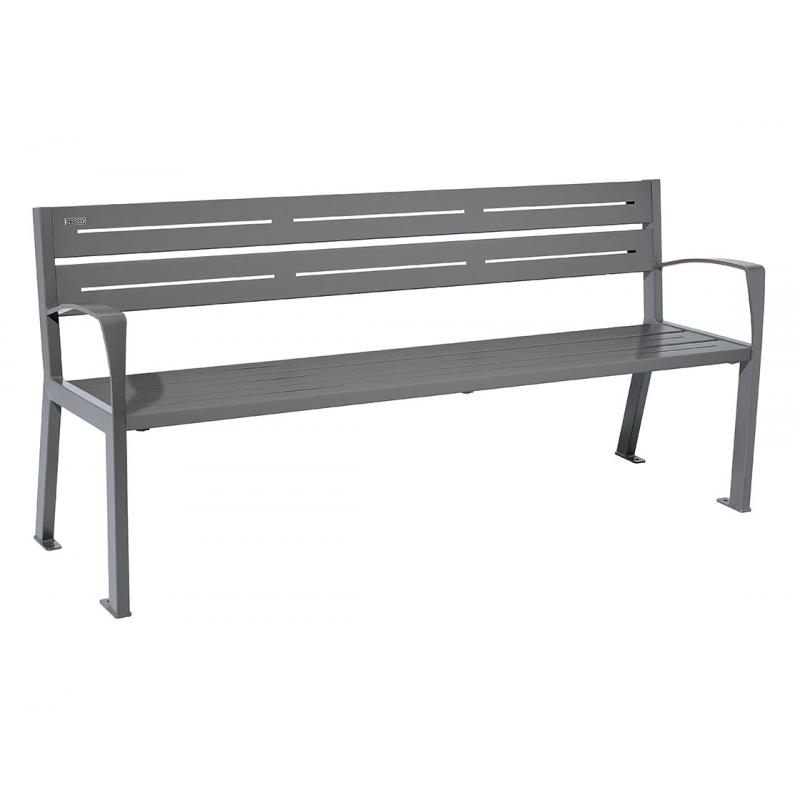 silaos steel 5 slats anthracite grey with arms