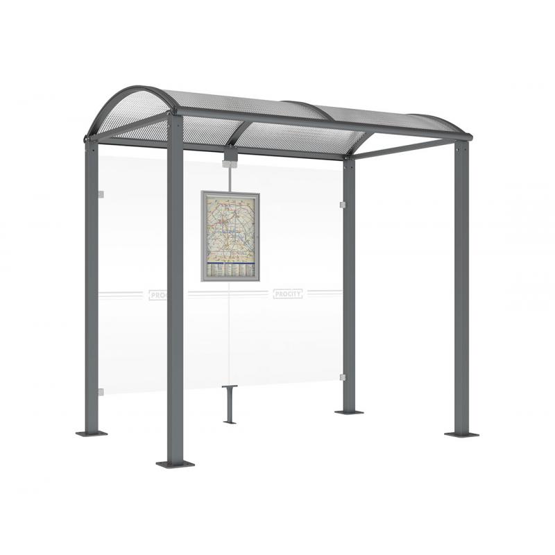 square post bus shelter anthracite