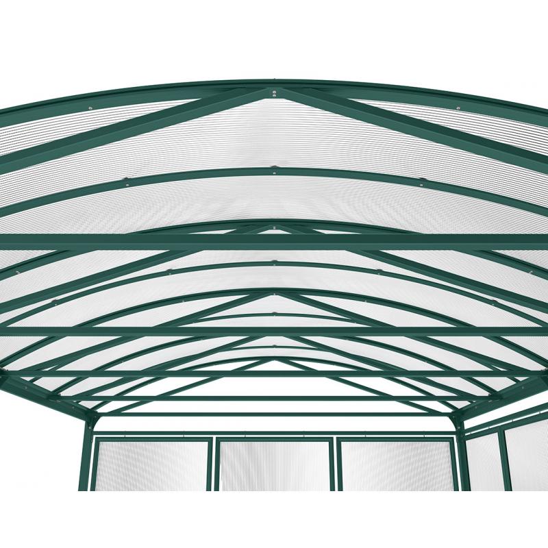 xxl barrel roof shelter with roof close up