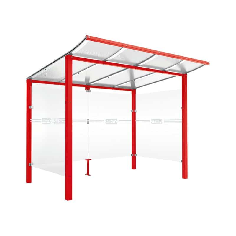 moduloo bike shelter_light red