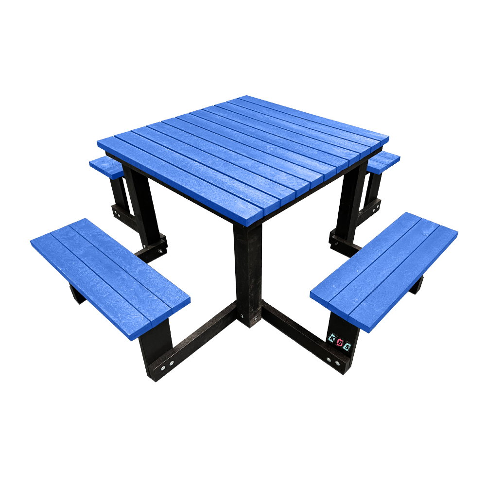 Square Picnic Table 1 Blue