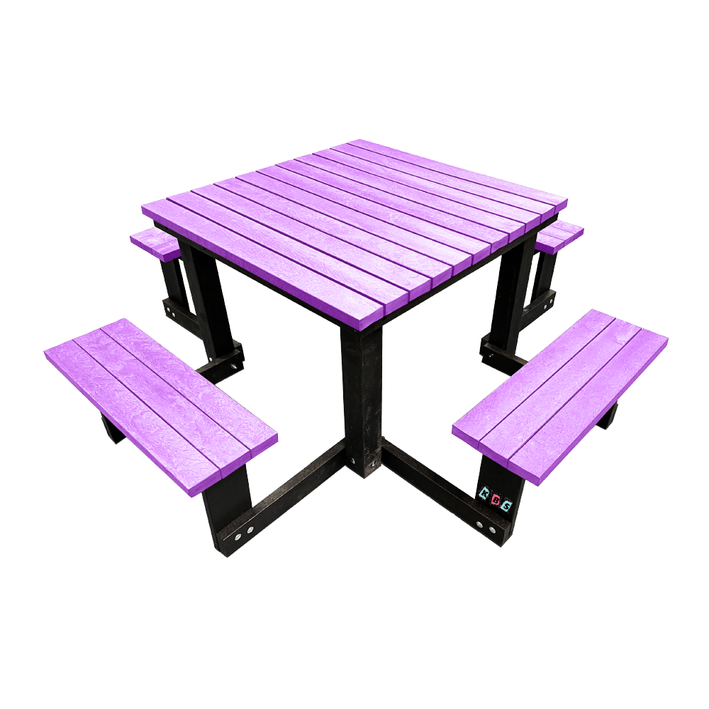 Square Picnic Table 1 Lilac