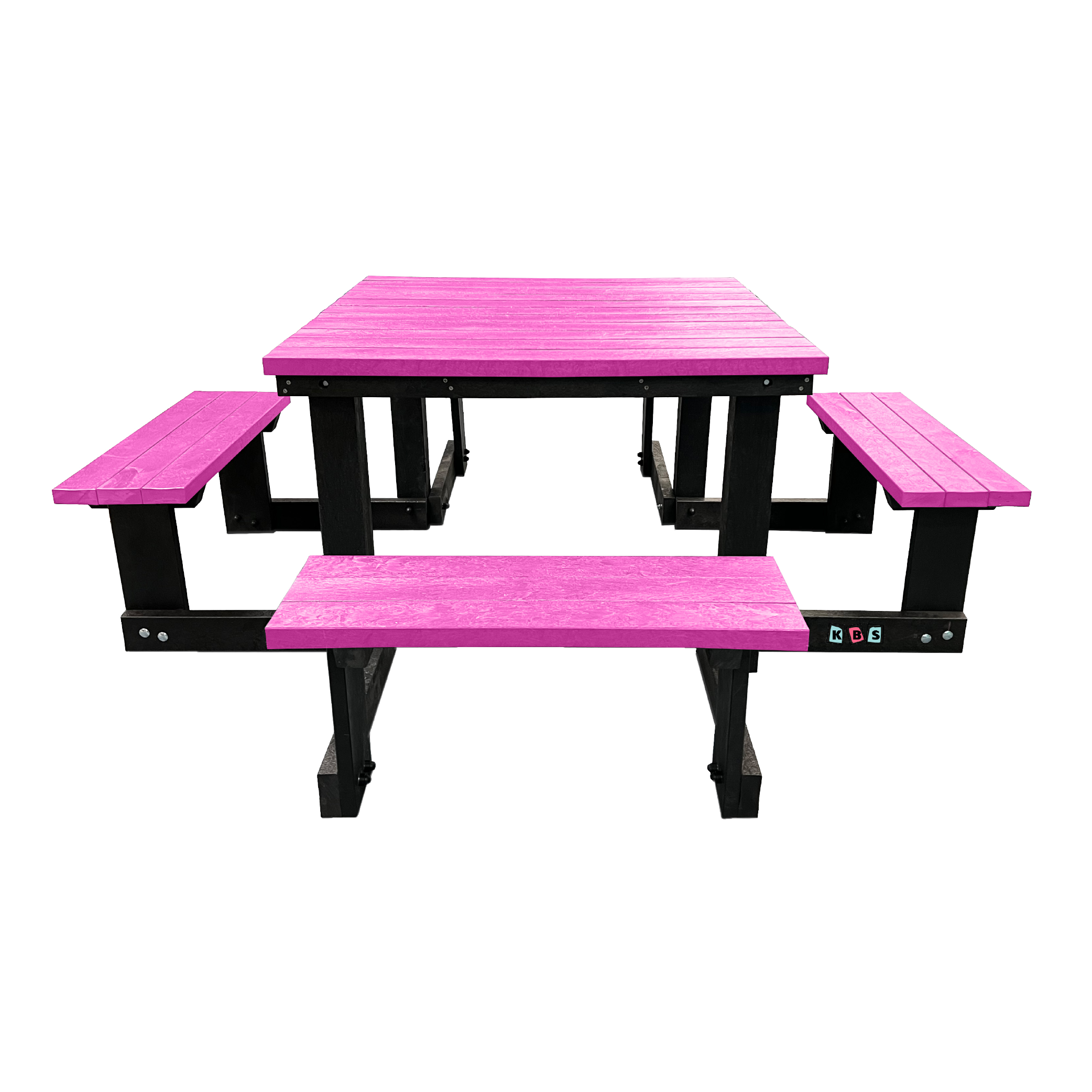 Square Picnic Table 2 Pink