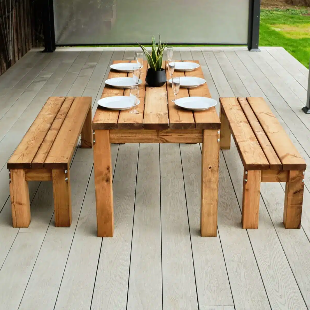 Castle-Range-Table-and-Benches-Set-table-dressed-for-dinner.jpg