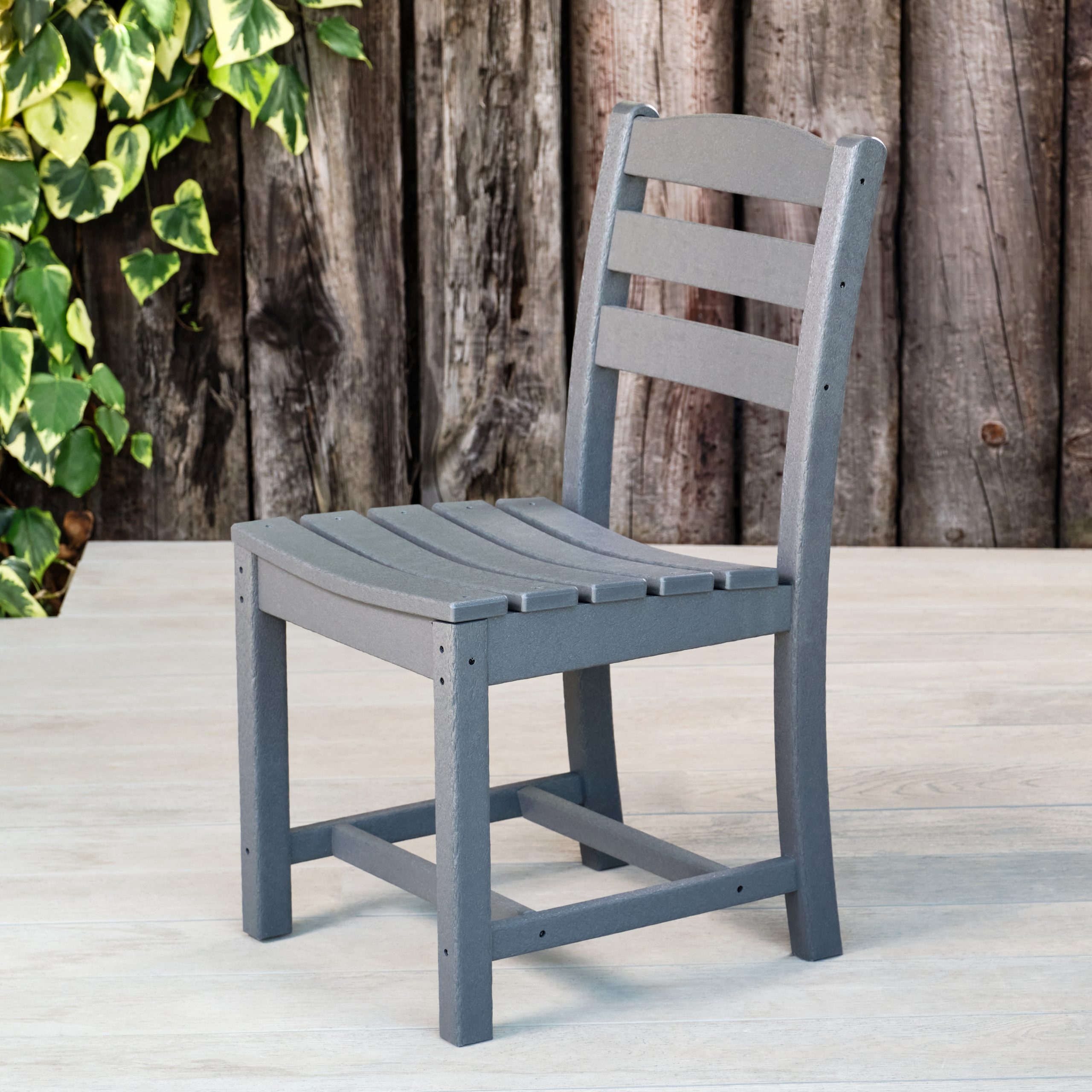 GD33Y Recycled Plastic Diner Chair Grey