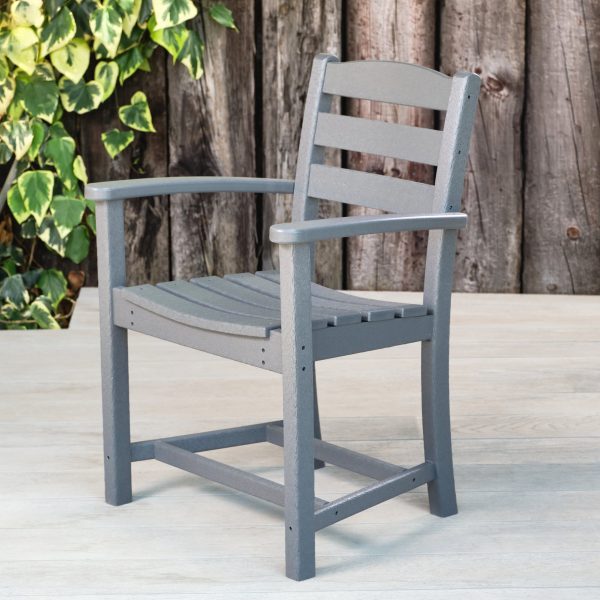 Grey plastic table online and chairs